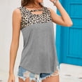 thumbnail image 3 of Blouses à Manches Courtes pour Femmes Mode Femmes Décontracté Col Rond Léopard T-Shirt à Manches Courtes Gilet Blouse Hauts Femmes Hauts à Manches Courtes Femmes Blouse à Manches Courtes Hauts à Manches Courtes pour Femmes, 3 of 8