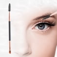 thumbnail image 3 of Unique Bargains 1 Pc Durable Double Head Eyebrow Brush for Bathroom Travel Hotel Toilet Rose Gold Tone Black, 3 of 7
