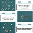 thumbnail image 6 of 18K Gold Toggle Clasps 24 Sets Hook Ring Toggle Oval Ring Jewelry Clasps Rhombus T-bar Closure Clasps OT End Clasps Connectors Bar and Ring Clasps for Jewelry Bracelet Necklace Making diy, 6 of 7