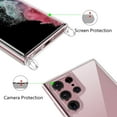 thumbnail image 6 of Clear Case for Samsung Galaxy S22 Ultra 5G with Adjustable Neck Lanyard Strap,Soft Slim TPU Shockproof Protective Cover for Samsung Galaxy S22 Ultra 5G-Grey Blue, 6 of 11