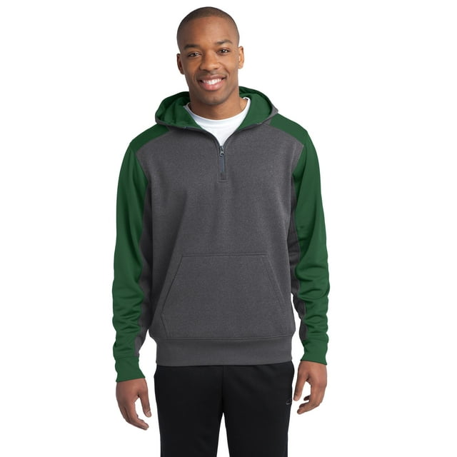 Tech Sweat à Capuche en Polaire Colorblock 1/4Zip
