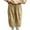 Beige, variant on VERUGU Kids Solid Color Drawstring Shorts Baby Girl Pockets Cargo Pants Length Pants Beige 5 Years