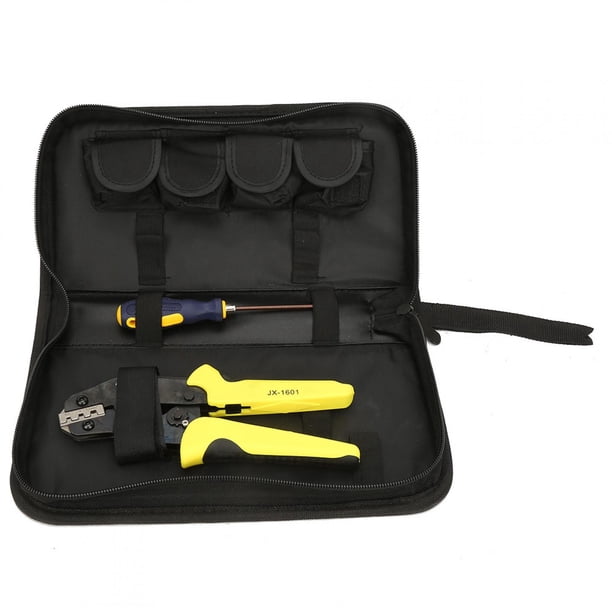 Juego de crimpadora de cables con trinquete 4 en 1 JX-1601, alicates para crimpar cables con matriz