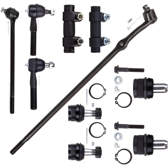 ECCPP 10PCS Front Suspension Kit for 1987-1996 for Ford F-150 Outer Tie Rod End Inner Tie Rod End Inner Tie Rod End