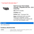 thumbnail image 2 of Right Passenger Side Headlight Assembly - Compatible with 2016 - 2018 Honda Pilot 2017, 2 of 2