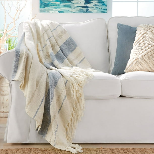 Member's Mark Woven Cotton Throw with Tassels, 60