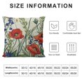 thumbnail image 5 of PRATYUS Throw Pillow Covers Decorative Summer Spring Pillow Covers Flower Butterfly Farmhouse Pillowcases for Sofa Couch Living Room Outdoor Patio 12x12in, 5 of 5
