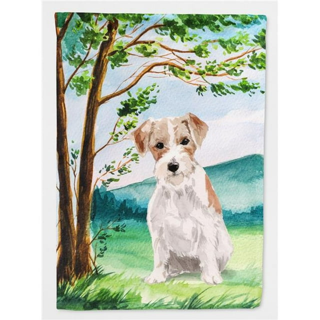 CK1998CHF Drapeau sous l'Arbre Jack Russell Terrier Toile Taille Maison