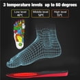 thumbnail image 2 of Yuarrent Plantillas térmicas Plantillas térmicas recargables con control remoto 3 configuraciones de temperatura Calentador de pies de invierno para Suministros térmicos Numero 3 Yuarrent HA046878-03, 2 of 6