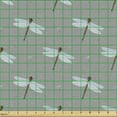 thumbnail image 2 of Ambesonne Nature Fabric by the Yard Upholstery, Repeating Dragonfly Artwork, 10 Yards, Dimgray Pale Slate Blue, 2 of 5