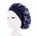 thumbnail image 5 of UDIYO 3 Pcs Silk Satin Bonnet Hair Caps 12inch Diameter Large Sleeping Satin Bonnets with Comfortable Flower Band - High Density Satin Bonnets for Women Braids Curly Night Caps, 5 of 8