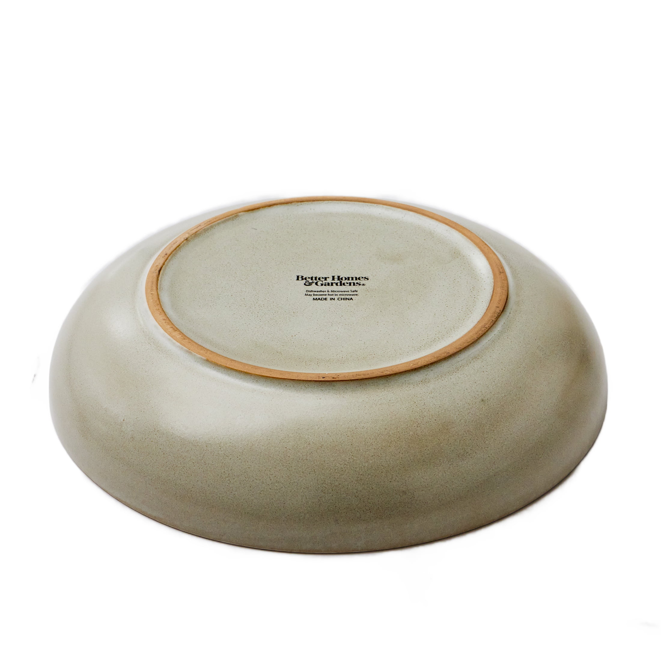 (4 pack) Better Homes & Gardens Banks Cream 8.9 in Stoneware Dinner Bowl