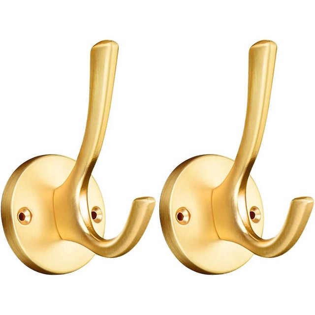 Percheros Dorados ZHAOCHENG Paquete de 2 Modernos Resistentes Regalo