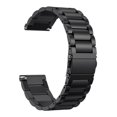 thumbnail image 1 of Correa para correas de reloj de repuesto ajustables de metal de 22 mm, 20 mm, 18 mm, correa de reloj de repuesto de acero inoxidable para mujeres/hombres - negro JM, 1 of 5