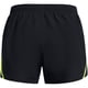 thumbnail image 2 of Pantalones cortos Under Armour Fly de mujer negro/amarillo de alta visibilidad XXL, 2 of 6