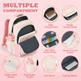 thumbnail image 3 of QWKLEAJBackpack for Teen Girls Boys School Backpacks Women College Bookbag | Travel Daypack Girl Laptop Back Pack Kids Elementary Middle High School Bag Pink, 3 of 7