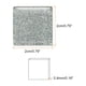 thumbnail image 2 of Mosaico Azulejos, Vidrio Azulejos, Brillo Cristal Mosaico Vidrio Piezas Granel Cuadrado Brillo Cristal Mosaico Azulejos 2 x 2cm para Hogar Decoración, 25uds(100g, Plata Gris), 2 of 5