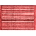 thumbnail image 1 of Ahgly Company Machine Washable Indoor Rectangle Abstract Red Modern Area Rugs, 5' x 8', 1 of 4