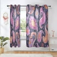 thumbnail image 6 of BZSMCE Window Curtain Panels Fashion Paisley Dreams Printed 63x42in/63x52in, 6 of 7