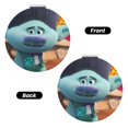 thumbnail image 2 of Qekee Trolls Ensemble Imprimé Compact Miroir de Maquillage Pliant Mini Miroir de Poche Portable Double Face 2 x 1x Grossissement pour Femme Filles-Forme Ronde, 2 of 9