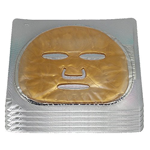 24K Gold Foil Facial Mask Sheets Genuine Leaf Beauty Collagen Items From  Cosmetech, $35.54