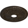 thumbnail image 3 of Ekena Millwork 18 1/8"OD 3 5/8"ID x 1 1/8"P Raymond Ceiling Medallion (Fits Canopies up to 5 1/8"), Hand-Painted Stone Hearth Crackle, 3 of 5