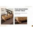 thumbnail image 2 of Modern Rectangular Coffee Table with Wood Color & 300lb Load-Bearing|43.3"x21.6"x17.2", 2 of 10
