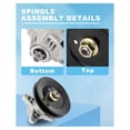 thumbnail image 3 of Spindle Assembly fit for Toro 112-6063 for MTD for Bolens 618-04474 618-04474A 618-04495 618-04495A 918-04474 918-04474A 918-04474B 918-04495 918-04495A 618-04197 918-04197 618-0427 2 Pack, 3 of 7