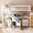 White, variant on Harper & Bright Designs Twin Size Loft Bed with Storage Staircase and Hanger, Solid Wood Loft Bed Frame with Two Chest of Drawers, Desk and Light Strip, Space-Saving Loft Bed for Apartment, Gray