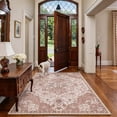 thumbnail image 5 of Toyoso 3x5 Geometric Medallion Area Rug, Southwestern Vintage Floral Carpet, Soft Low Pile Non-Shedding Rug for Living Room, Bedroom, Dining Room, Faded Boho Home Decor, Rose, 5 of 8