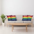 thumbnail image 4 of Ambesonne Abstract Throw Pillow Cover 4 Pack, Rainbow Stripes Neon, 20", Multicolor, 4 of 7