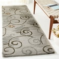 thumbnail image 3 of SAFAVIEH Soho Camillo Floral Wool Area Rug, Grey/Multi, 2' x 3', 3 of 10