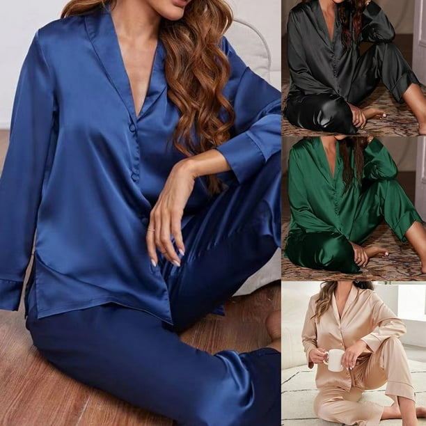 Ladies long sleeve nightwear hotsell