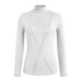 thumbnail image 4 of QHFBli Chandails Thermiques à Col Roulé pour Femmes Texture Polaire Manches Longues Couche de Base Chauds pour Temps Froid Entraînement, 4 of 5
