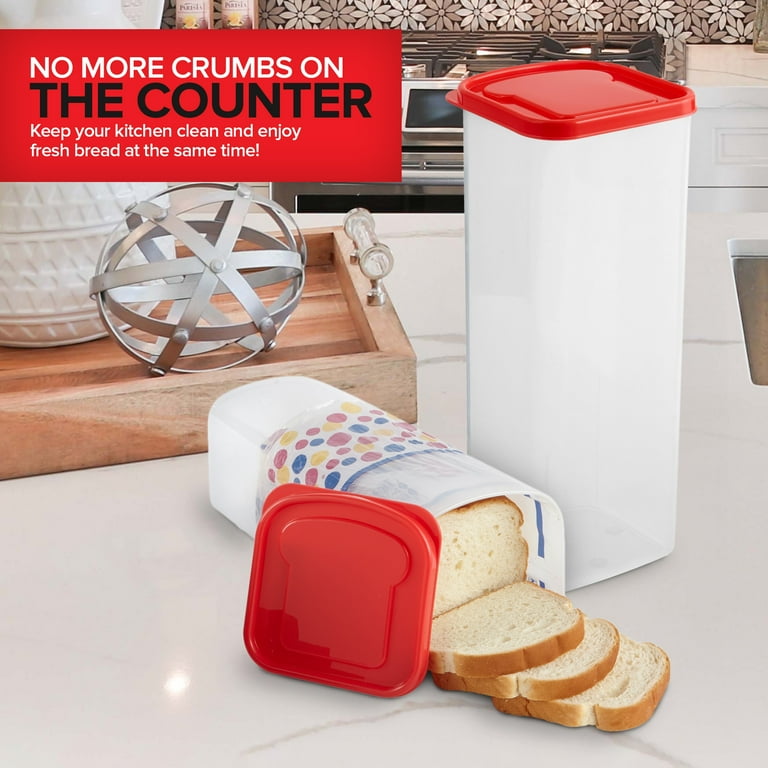 Stock Your Home Bread Container (2 Pack) Bread Loaf Keeper, Fresh