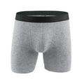 thumbnail image 5 of Xihbxyly Ropa Interior Masculina, Bóxers de Algodón Transpirables, Ajuste Suave y Cómodo, Diseño Elegante de Cintura Baja, Ideal para Uso Diario, Gimnasio, Deportes y Relajación, Ideal para Estilos d, 5 of 5