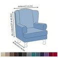 thumbnail image 5 of Dowbom Wingback Chair Slipcover with arms, Stretch Wing Chair Covers Slipcover 2 Piece, 5 of 6
