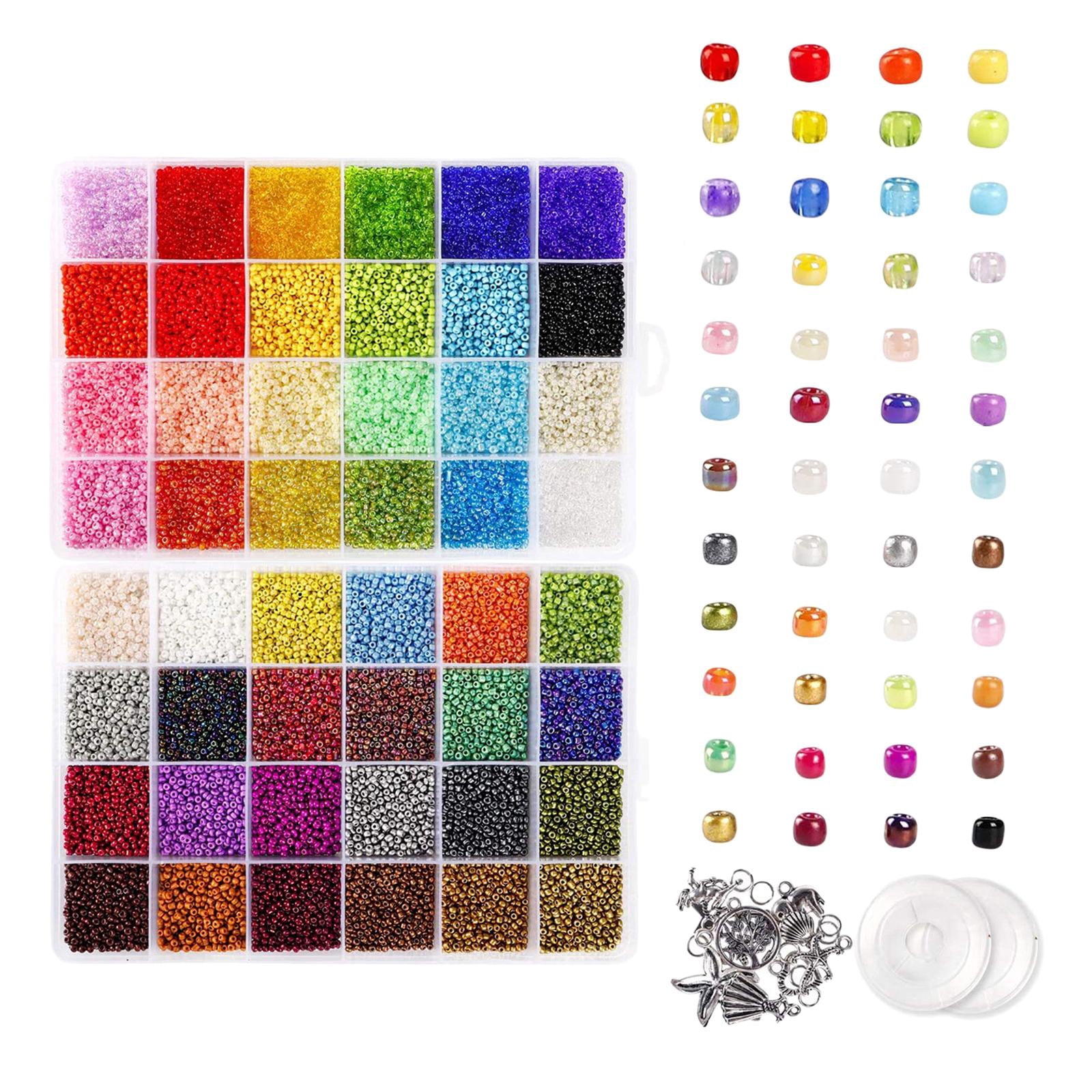 1 of box Round Beads Letter Bead Pendant Charms Split Rings Elastic Strings for DIY Bracelets Necklace Bangles Jewelry Making Finding Crafts Supplies