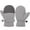 AB6 Light Gray, variant on Girls Boys Mittens Skiing Gloves Color Block Full Finger Stretchy Windproof Snowgloves Thick Warm Toddler Youth Winter Mittens Light Gray Size 6-24 Months