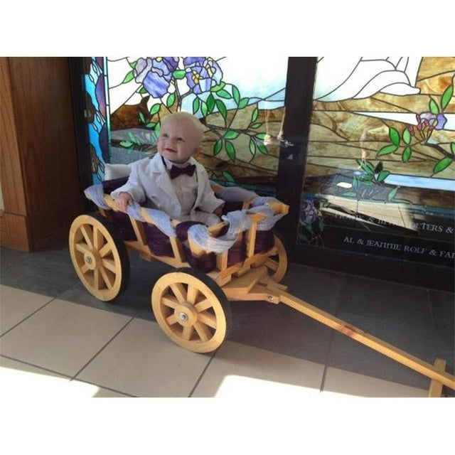 Mini Wedding Wagons Small Flower Girl Pumpkin Wagon, Unfinished