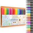 thumbnail image 1 of wqlpp-Fabric Markers, 20 Colors, Fine Tip, Permanent Quick-Dry, Fade-Resistant for T-Shirts and Textiles, 1 of 4