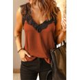 thumbnail image 3 of ABPHQTO Camiseta sin mangas de encaje naranja One More Night para mujer, 3 of 5