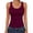 116#Wine, variant on Womens Tank Tops Scoop Neck Ribbed Sleeveless Top Casual Basic Slim Fitted Knit Cami Tee Shirts