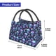 thumbnail image 2 of Easygdp Skull purple flower Bolsa de Almuerzo Insulada Reutilizable, Bolsa de Mano y Bandolera para Oficina, Trabajo, Viajes, 2 of 6