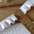 thumbnail image 2 of Namzi 118.11*0.98in Solid Color Pleated Lace Trimmings,White Ruffled Fabric for DIY Sewing Accessories,Home Decoration,Add Decorative Edge to Dress,Pillowcases,Curtains, 2 of 3