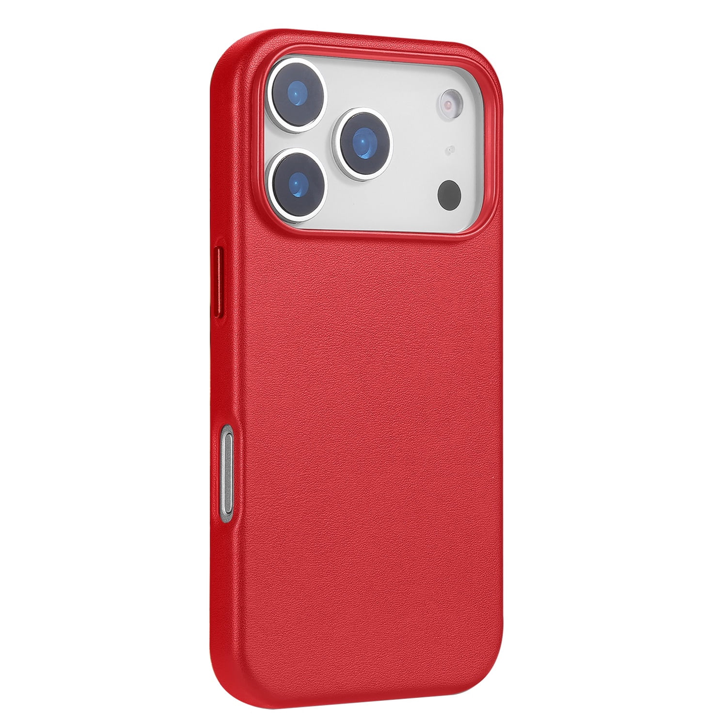 Leatherette Case with inner Magsafe for iPhone 17 Pro Max - Red