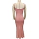 thumbnail image 1 of Vestido largo de tirantes finos de verano, vestido de tirantes finos para mujer, vestido largo de tirantes finos de punto acanalado, vestido de tirantes finos de punto acanalado, valor inmejorable, 1 of 3