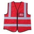 thumbnail image 2 of Knitted Fabric High Light Reflective Tape Safety Waistcoat, Multifunctional Stereoscopic Pocket Reflective Vest, for Workers Walker, 2 of 7
