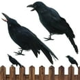 thumbnail image 4 of Halloween Decorations Halloween Decor Assorted Size Crow Black Bird Prop Artificial Flying DIY Decor For Skeleton Witch Tree Wreath, 4 of 5