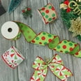 thumbnail image 5 of Wired Christmas Ribbon, Red Green Polka Pot Ribbon For Christmas Tree, Gift Wapping, Bow Making, Wreath Making, Holiday Christmas Decorations, 5 of 7